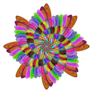 多彩多姿的计算机生成螺旋分形
