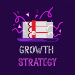 手写文本增长策略。旨在在短期内赢得较大市场份额的概念意义战略