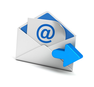 电子邮件和信封概念 3d 图