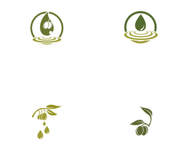 橄榄徽标模板图标