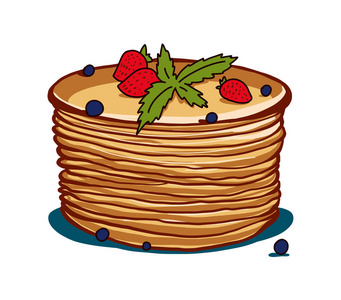 煎饼手绘图片-煎饼手绘素材-煎饼手绘插画-摄图新视界