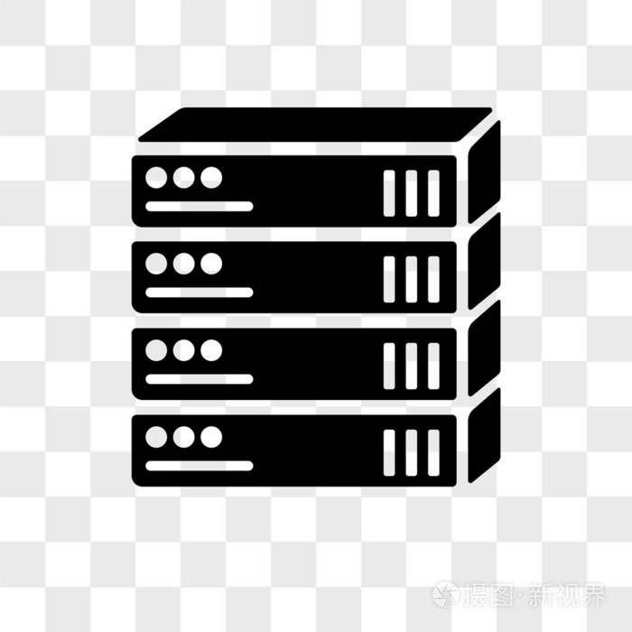 在透明背景上隔离的磁盘存储矢量图标, dis