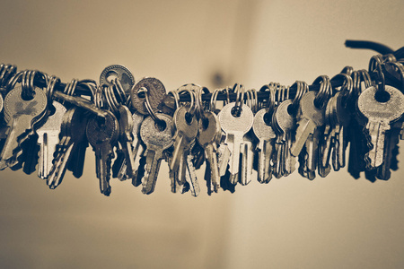 一大串钥匙照片