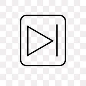 在透明背景上独立启动按钮矢量图标, 开始按钮徽标概念照片