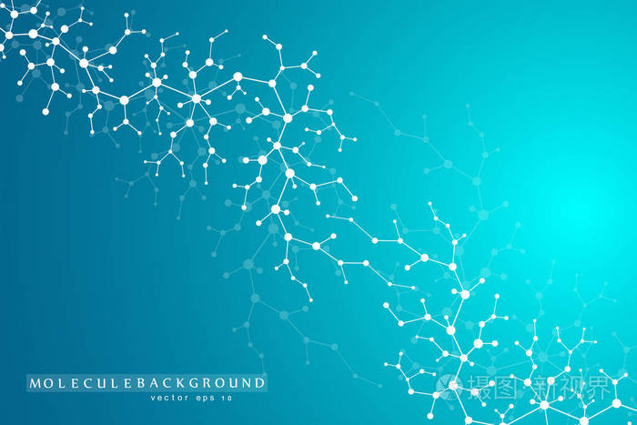 科学的分子背景为医学, 科学, 技术, 化学.