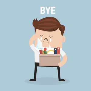 商人离开工作,向量, 平面设计照片