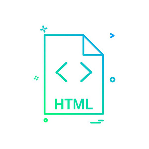 html 文件文件扩展名文件格式图标矢量设计