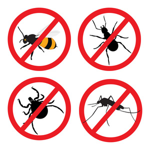 昆虫的禁止标志