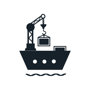 货物船线图标图片