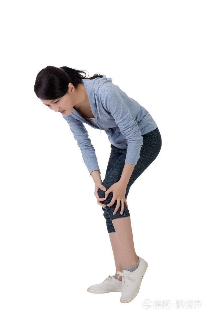 膝关节疼痛的女人