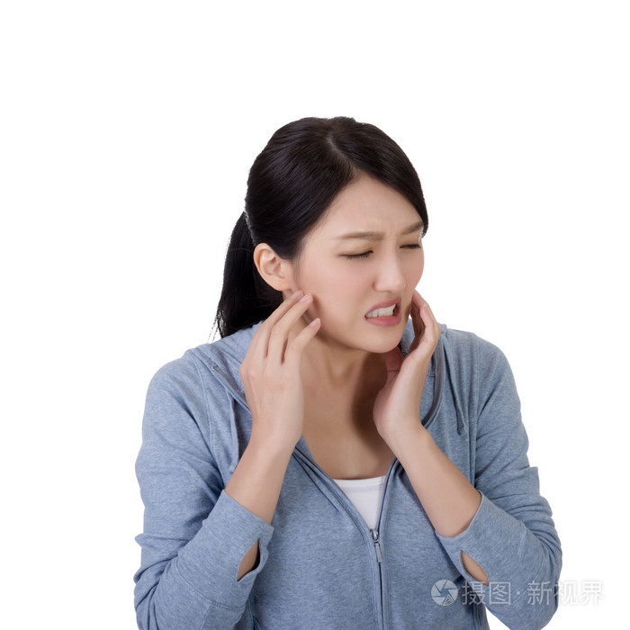 牙齿疼痛的女人照片-正版商用图片0swf0r-摄图新视界