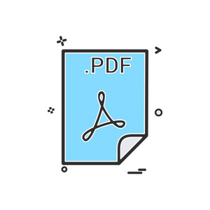 pdf 应用程序下载文件文件格式图标矢量设计