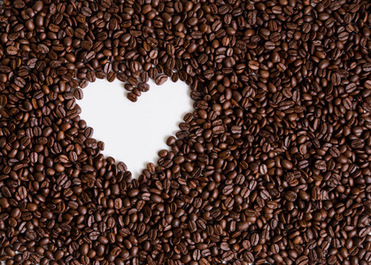 爱咖啡, 爱的象征, 咖啡豆的心形