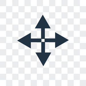 在透明背景上隔离的拖动矢量图标, 拖动徽标设计照片