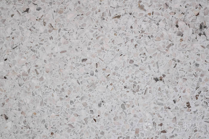 在水磨石抛光石地板和墙壁图案和彩色表面大理石和花岗岩石, 材料为