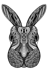 兔子头 zentangle