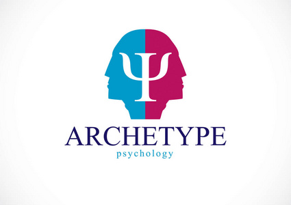 可爱的个性,现代年轻,新鲜,精灵发型,完美的牙齿微笑心理学矢量标志