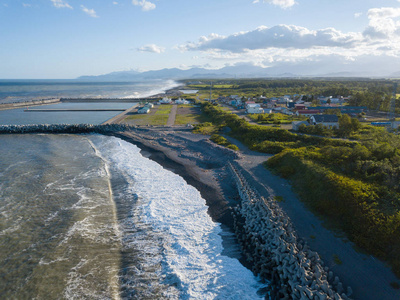 夏季北海道海滩