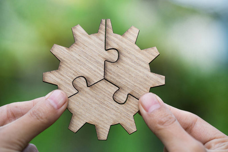 关联和连接的符号.经营策略照片