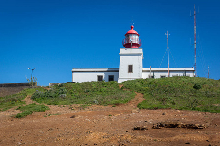 灯塔在蓬做帕戈在马德拉岛, 葡萄牙