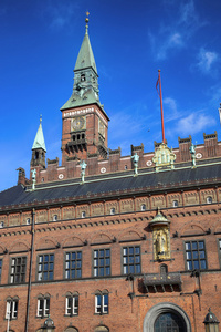 Radhus，在哥本哈根丹麦哥本哈根市政厅