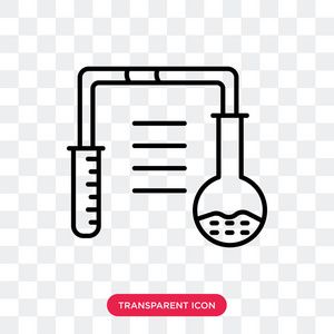 实验室矢量图标隔离在透明背景, 实验室标志设计