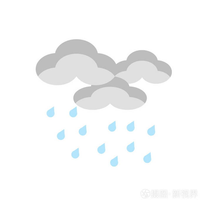 小雨天气标志图片图片