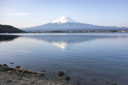 富士山的视图