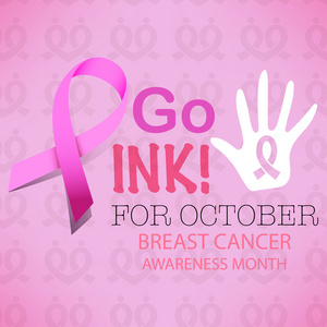 粉红丝带乳腺癌癌症认识符号