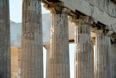 Partenon，希腊雅典卫城的列