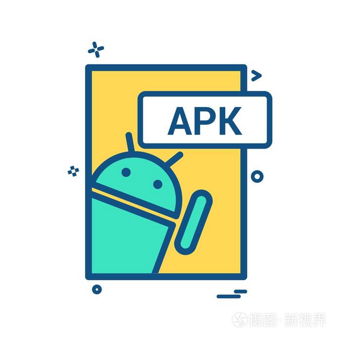 apk 文件格式图标矢量设计