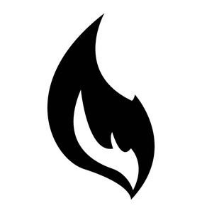 火灾火焰的图标设计