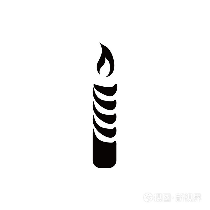 蜡烛图标股票矢量插图平面设计