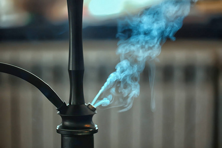 水烟烟雾的详细信息, 吸烟概念, 东方照片