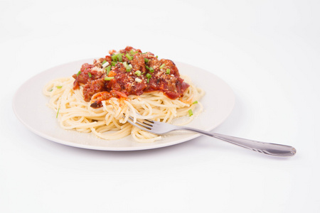 用叉子吃面食