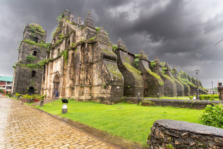 教科文组织世界遗产遗址 Paoay 奥古斯丁教堂, 伊罗格北部, 菲律宾