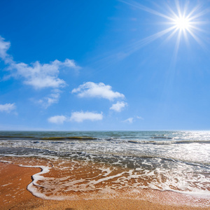 热海海滩夏日风景