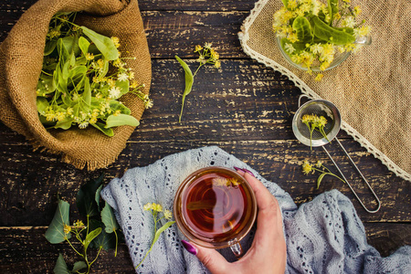 林登。林登茶。精选焦点自然茶饮料