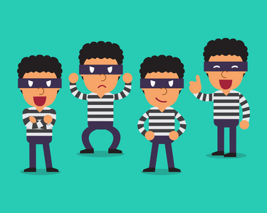 卡通流氓卡通小偷性格构成照片