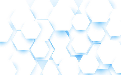 抽象白色几何六边形图案背景照片