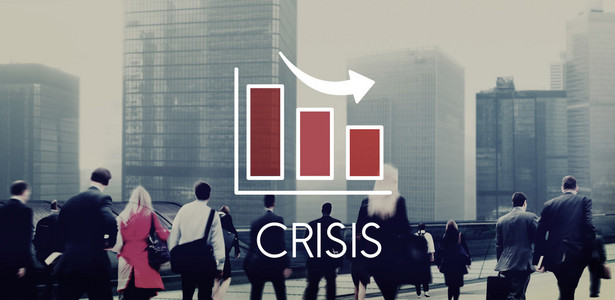商界人士和危机概念
