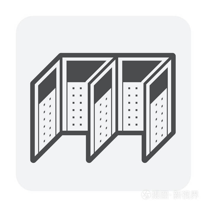隔断墙或分空间设备图标