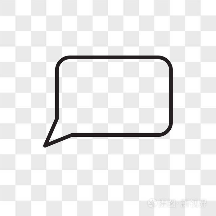 在透明背景上隔离的语音气泡矢量图标, sp