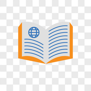 书籍矢量图标隔离在透明的背景, 书籍徽标 d