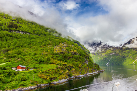 美丽的景色的盖，挪威