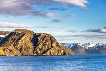 美丽的景色，挪威北部附近阿尔塔
