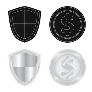 标志和徽章标志的向量例证。网站会徽和贴纸股票符号的收集
