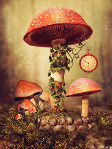 多彩的童话蘑菇