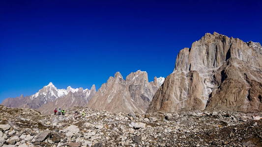 Trango 塔和巴尔托洛冰川喀喇昆仑山巴基斯坦