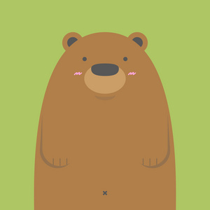 棕熊外形可爱图片